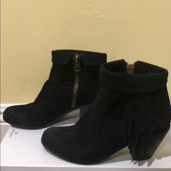 Sam Edelman Louie Fringe Booties - size 6.5 - Picture 4 of 6